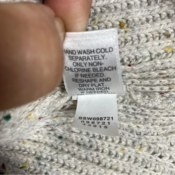 J. Jill Womens Sweater Pullover Beige Long Sleeve Relaxed Round Neck Knit XS - Picture 10 of 15